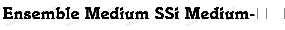 Ensemble Medium SSi Medium字体转换
